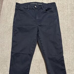 American Eagle High Waisted Jeggings (Size 8) Classic Navy